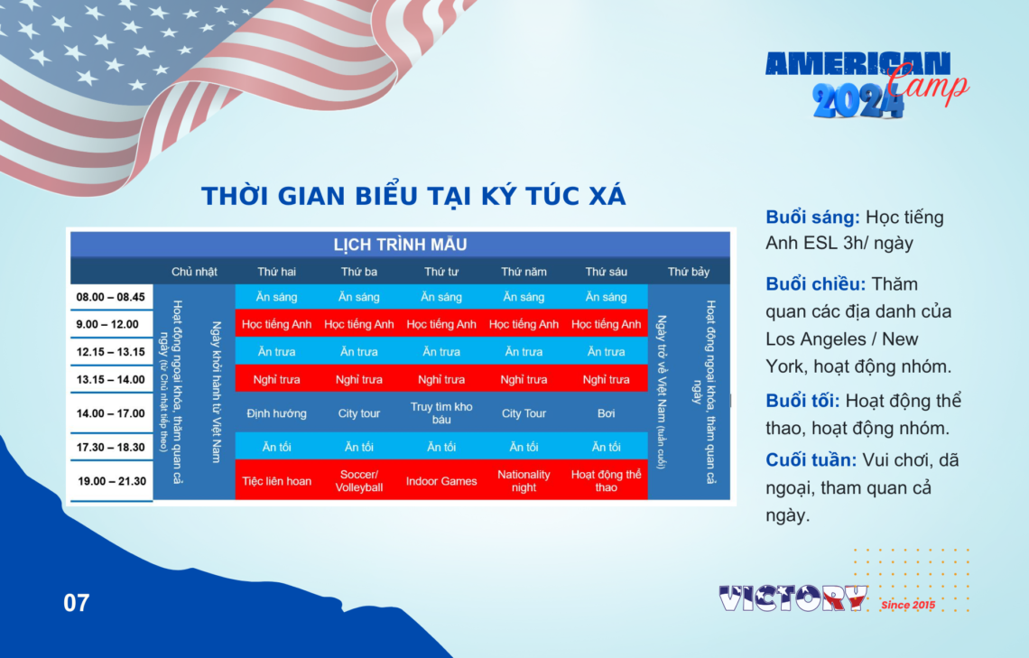 MỘT MÙA HÈ ĐẦY Ý NGHĨA KHI THAM GIA TRẠI HÈ MỸ VICTORY 2024