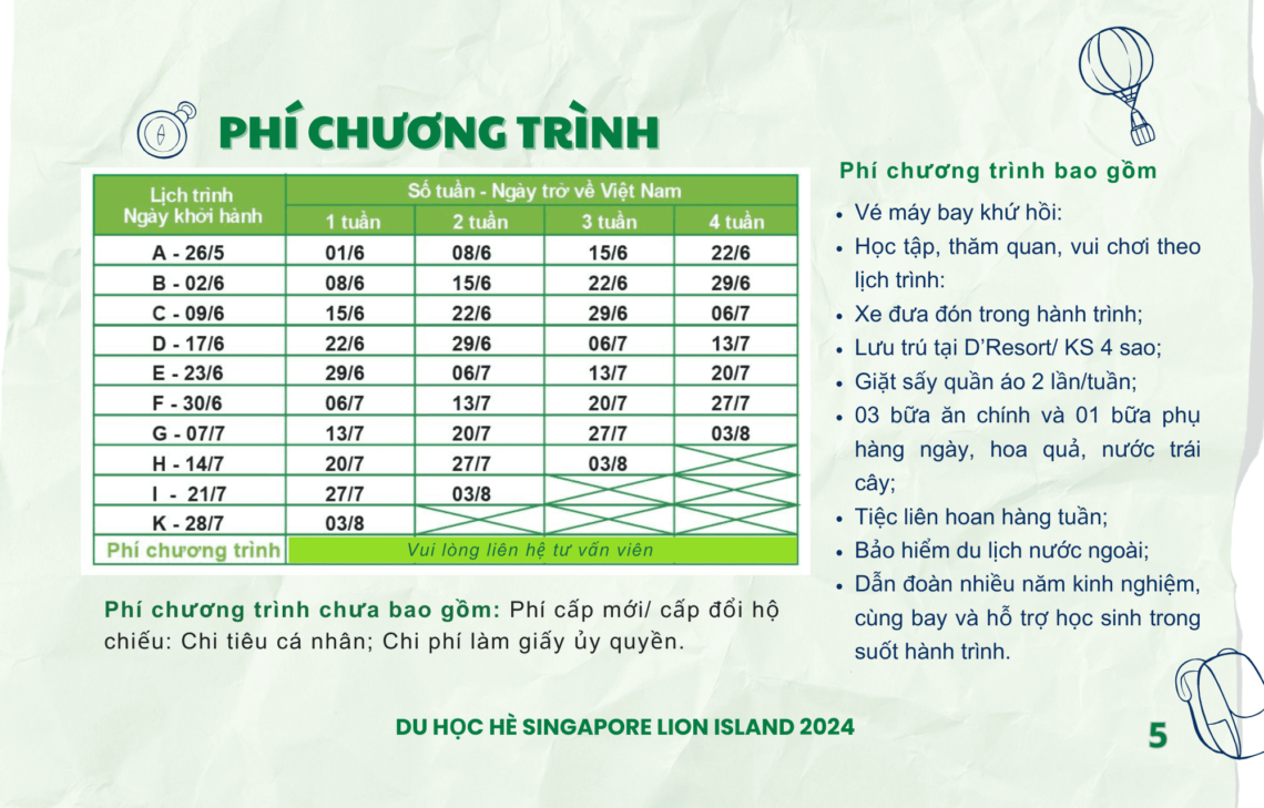 TRẢI NGHIỆM HÈ SÔI ĐỘNG TẠI TRẠI HÈ SINGAPORE 2024